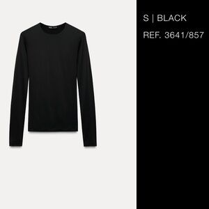 ZARA- NEW WITH TAGS, LONG SLEEVE POLYAMIDE SHIRT